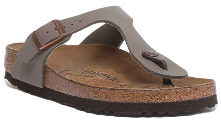 Sandali Birkenstock Gizeh | Birko-Flor color pietra da donna