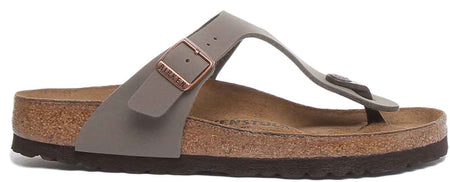 Sandali Birkenstock Gizeh | Birko-Flor color pietra da donna