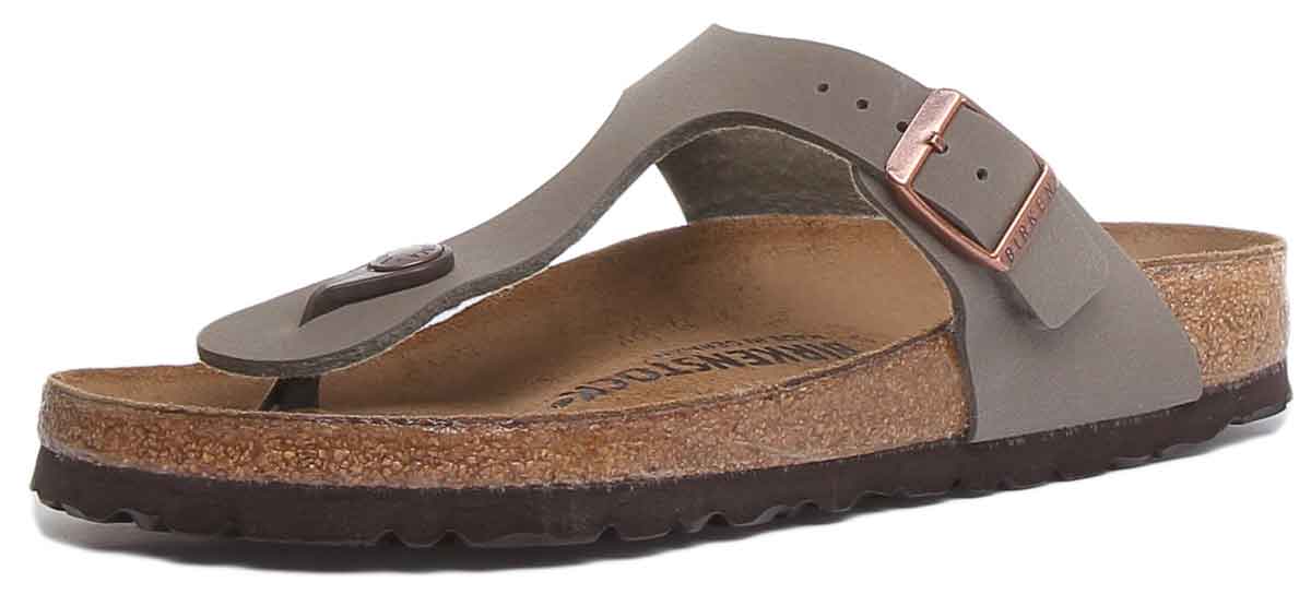 Sandales Birkenstock Gizeh | Birko-Flor pierre pour femmes