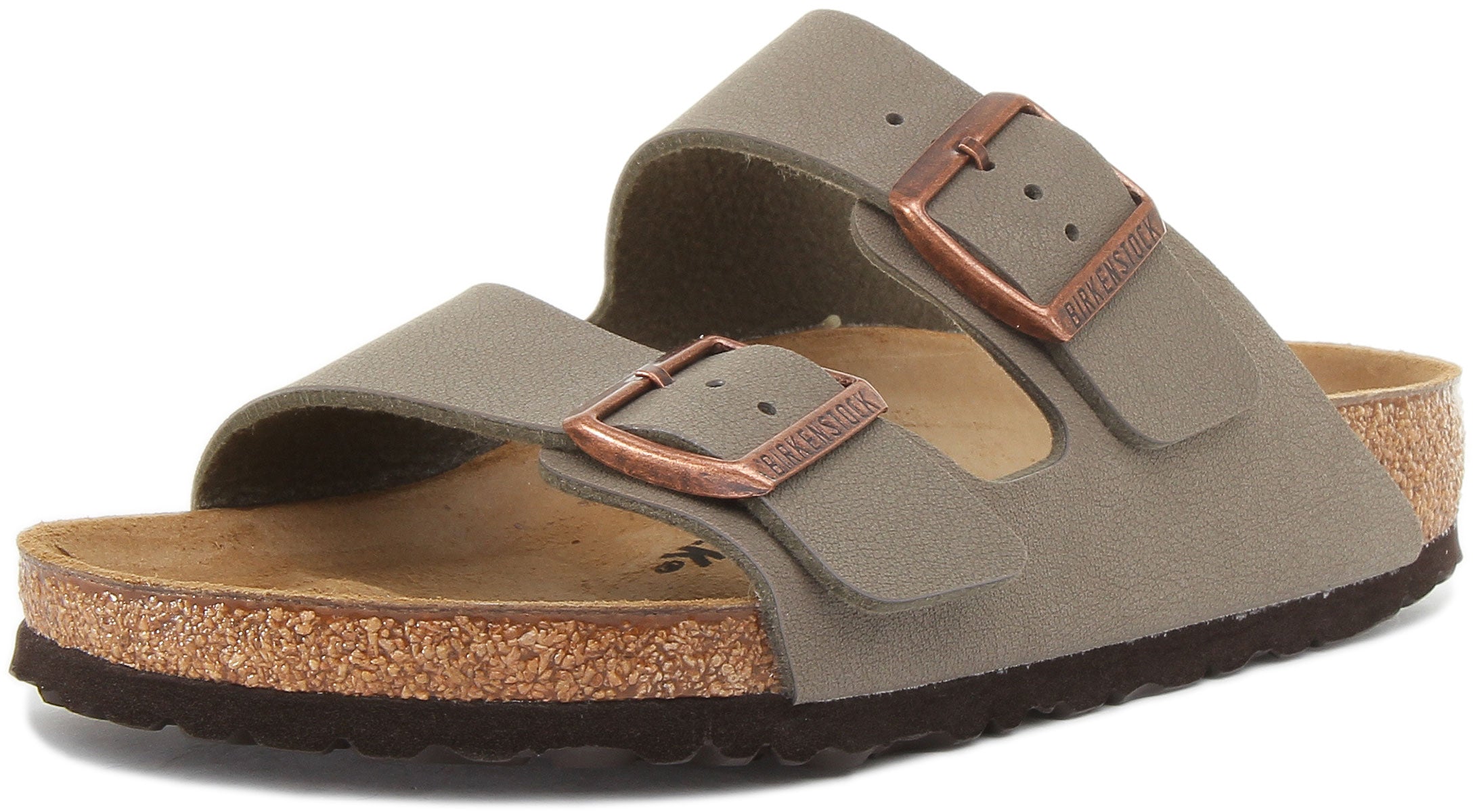 Sandali Birkenstock Arizona | Birko-Flor color pietra da donna