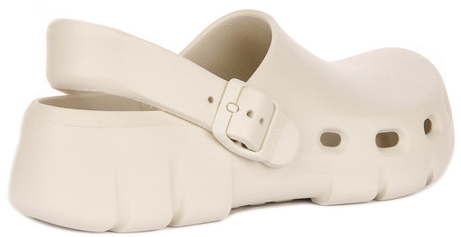 Birkenstock Birki Flow zoccoli | EVA color pietra da uomo e donna - Calzata regolare