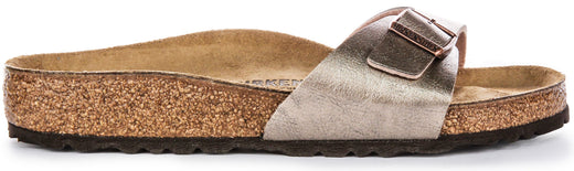 Birkenstock Madrid-sandalen | Taupe Birko-Flor voor dames