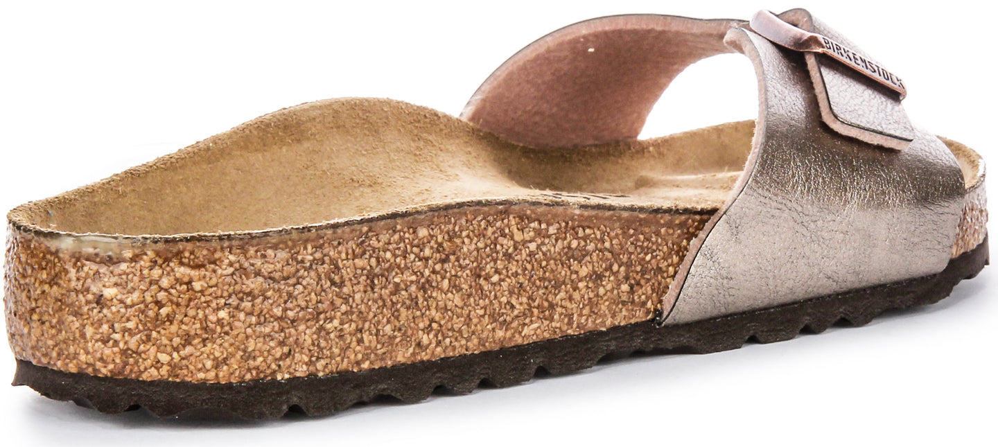 Birkenstock Madrid-sandalen | Taupe Birko-Flor voor dames