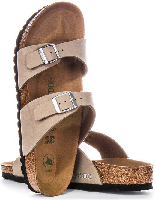 Zoccoli Birkenstock Sydney | Birko-Flor color tortora - Adatto ai vegani, da donna