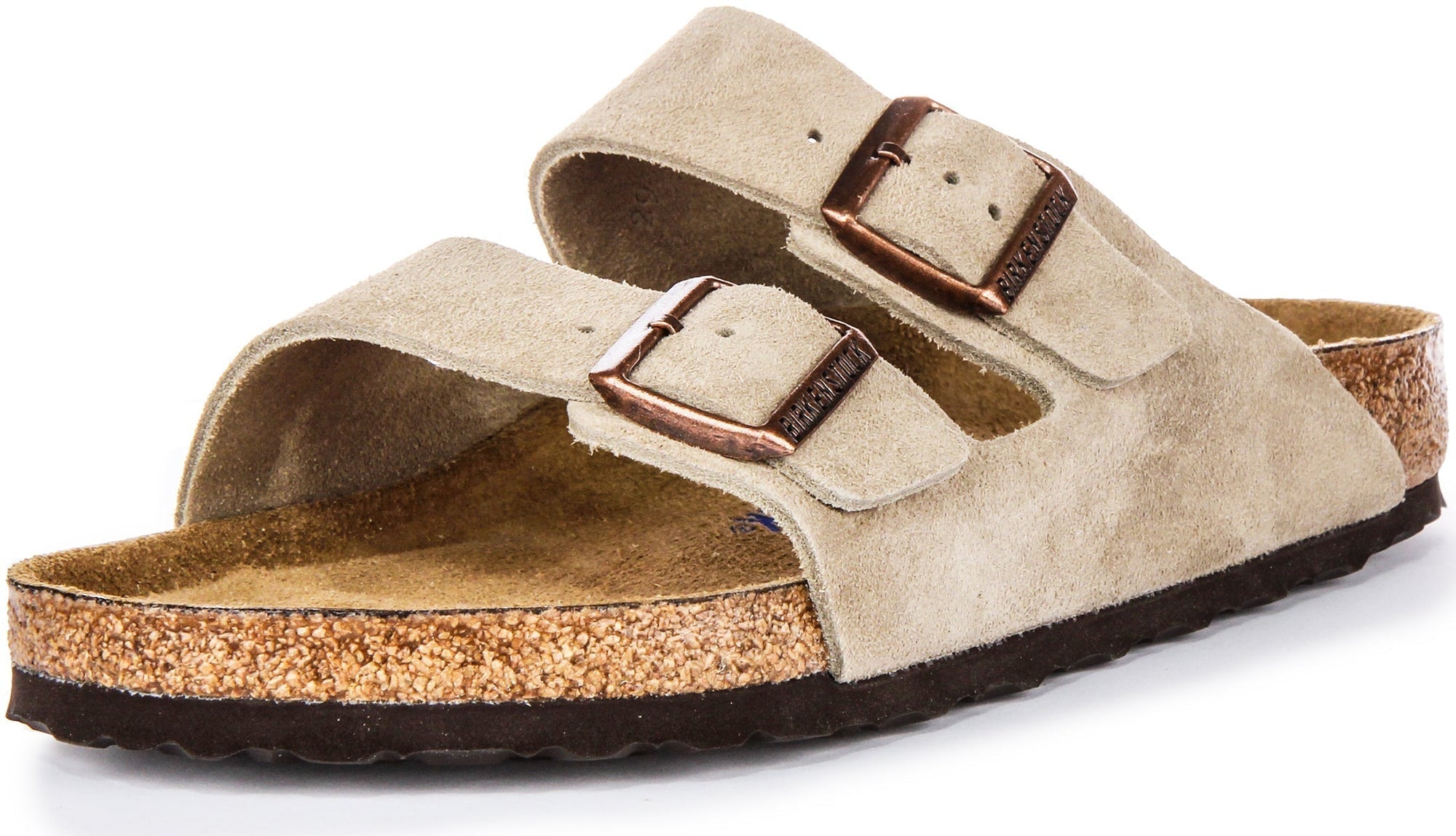 Birkenstock Arizona-sandaler | Taupe mockaläder – mjuk fotbädd för män och kvinnor