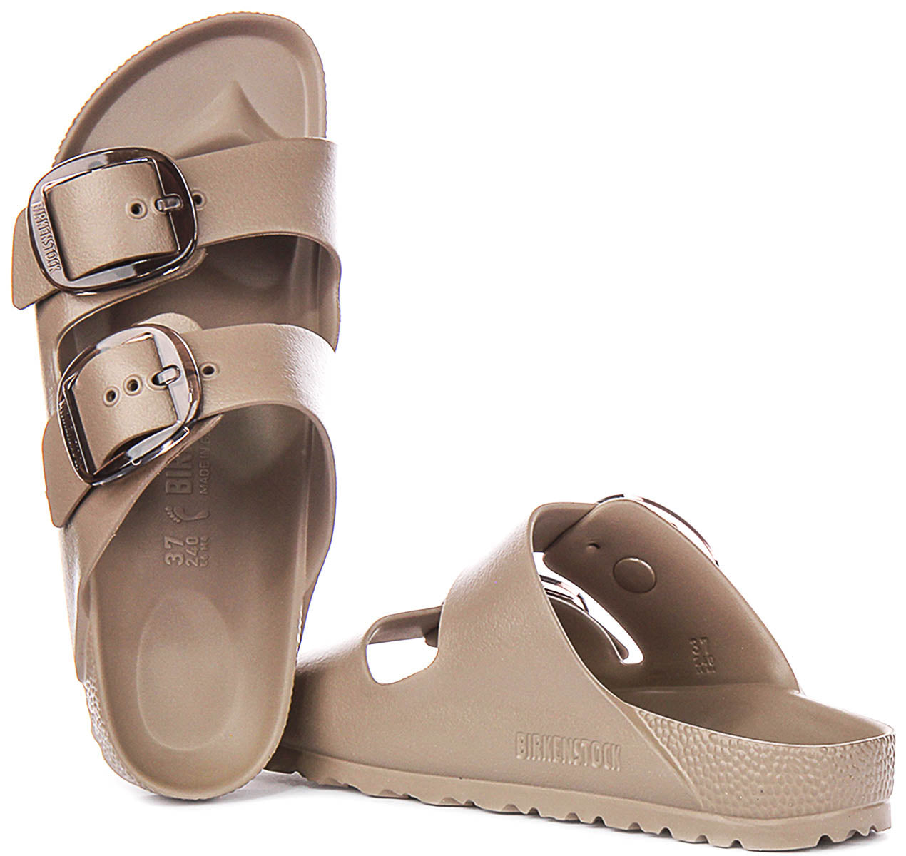 Sandalias Birkenstock Arizona | EVA topo, con hebilla grande, para mujer, horma estrecha