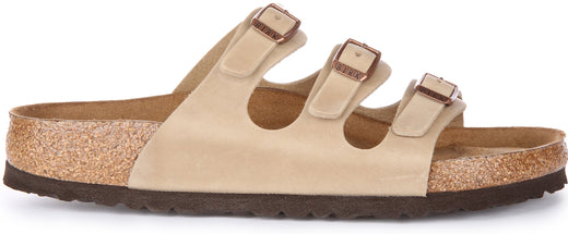 Birkenstock Florida-sandalen | Tabaksbruin echt leer voor heren en dames