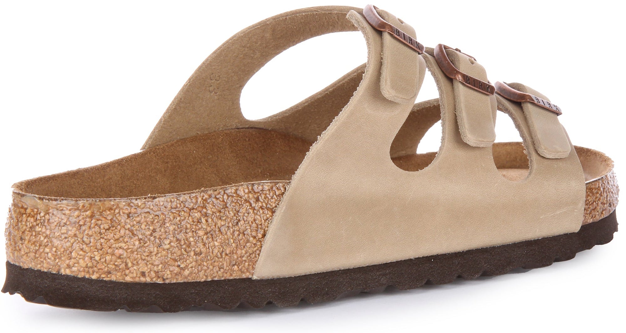 Sandales Birkenstock Florida | Cuir véritable tabac pour homme et femme
