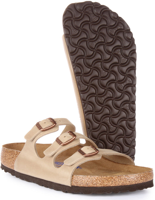 Birkenstock Florida-sandalen | Tabaksbruin echt leer voor heren en dames
